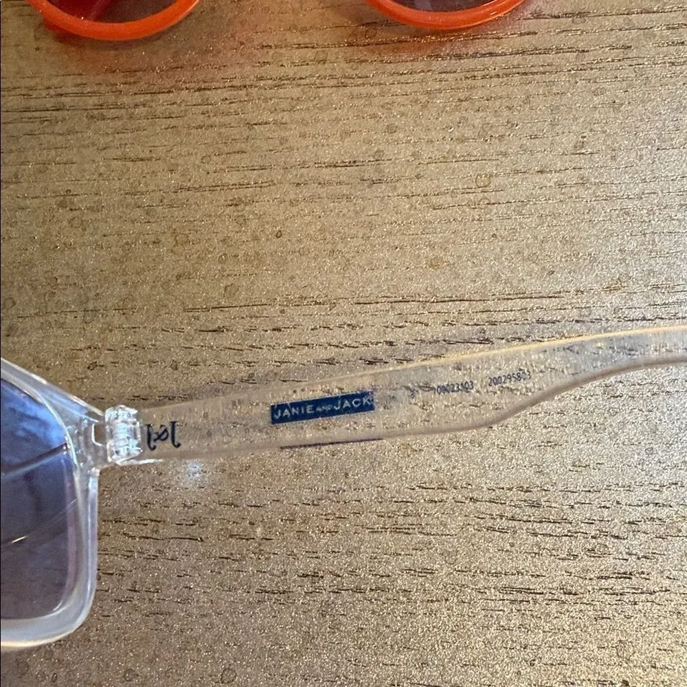 Janie and Jack Blue, Red, and Clear Kids Sunglasses  choose the color  🤓